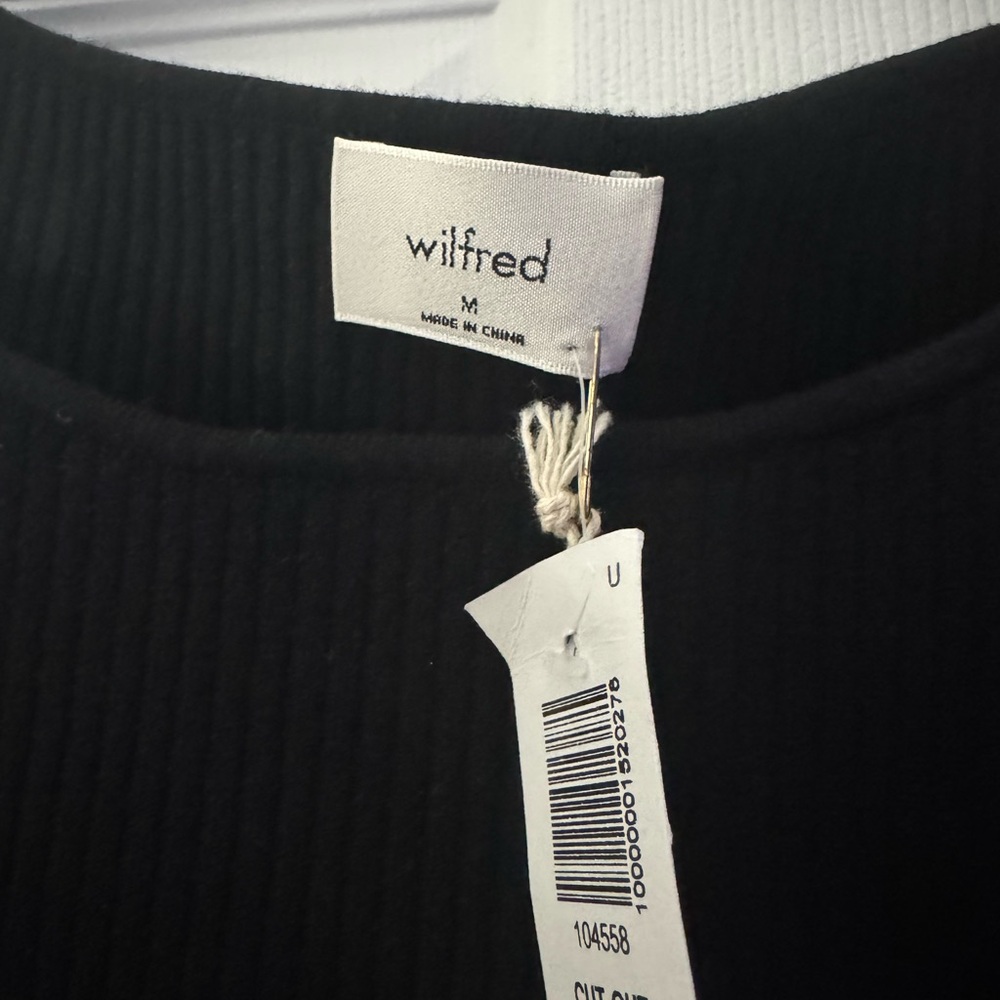 ARITZIA Wilfred Black Long Sleeve Cut-Out Dress - Picture 6 of 9
